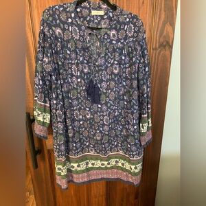 Natural Life Multicolor Floral Dress xl